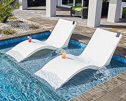 Sunchaser padded floating luxury pool 2025 lounger