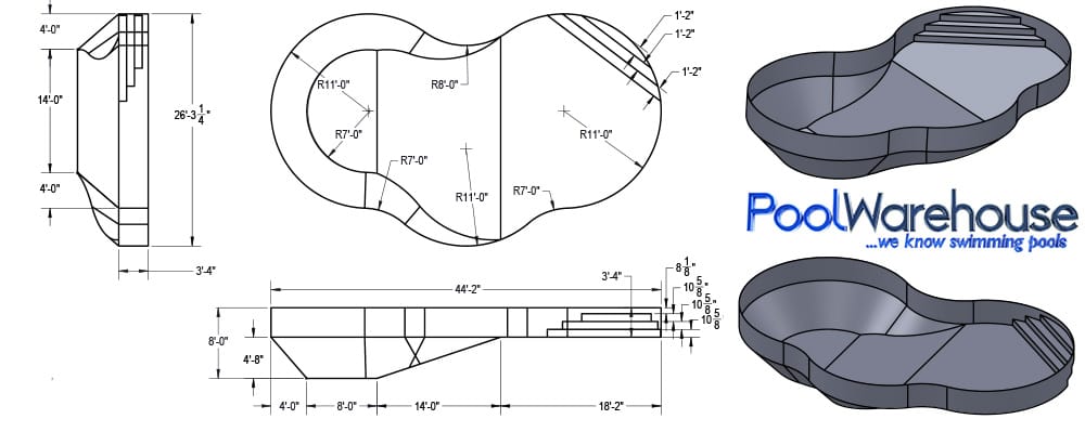 Swimming Pool Layout | Inground Pool Kits