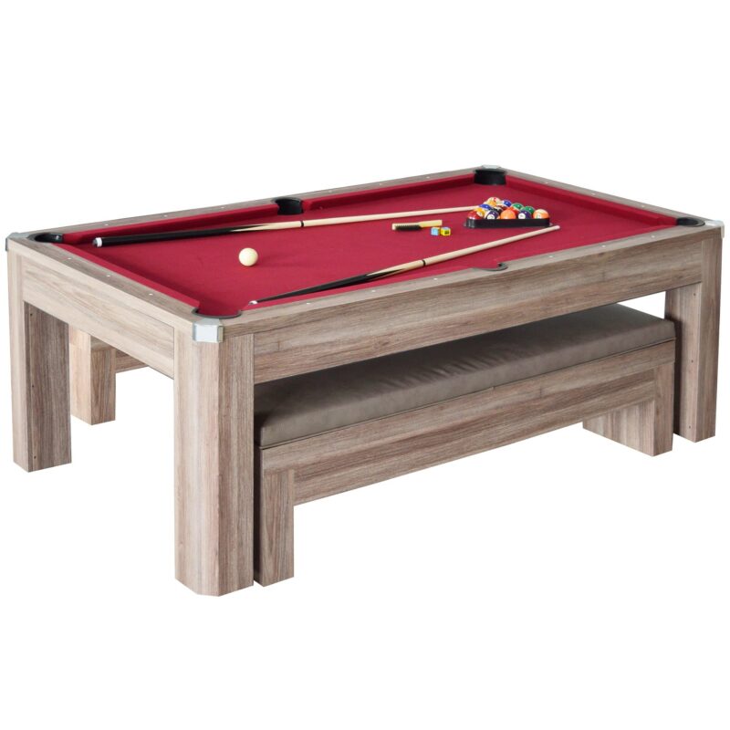 Newport 7ft Pool Table Combo Set with Benches