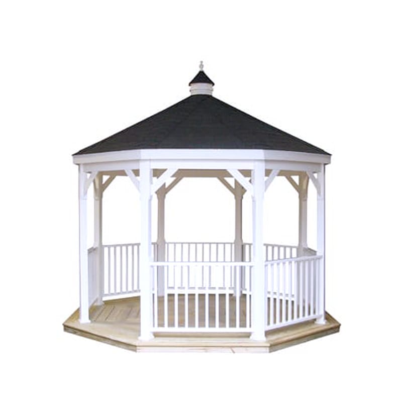 12ft Vinyl Amish Country Gazebo Pool Warehouse