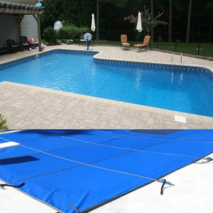 Winter Pool Cover Inground 20X40 Ft Rectangle Arctic Armor 8Yr Warranty w/ Tubes 
