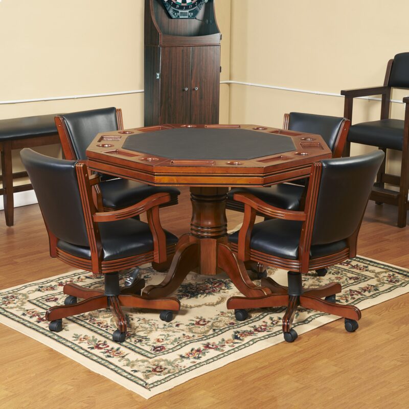 Kingston 3-in-1 Poker Table w/ 4 Chairs