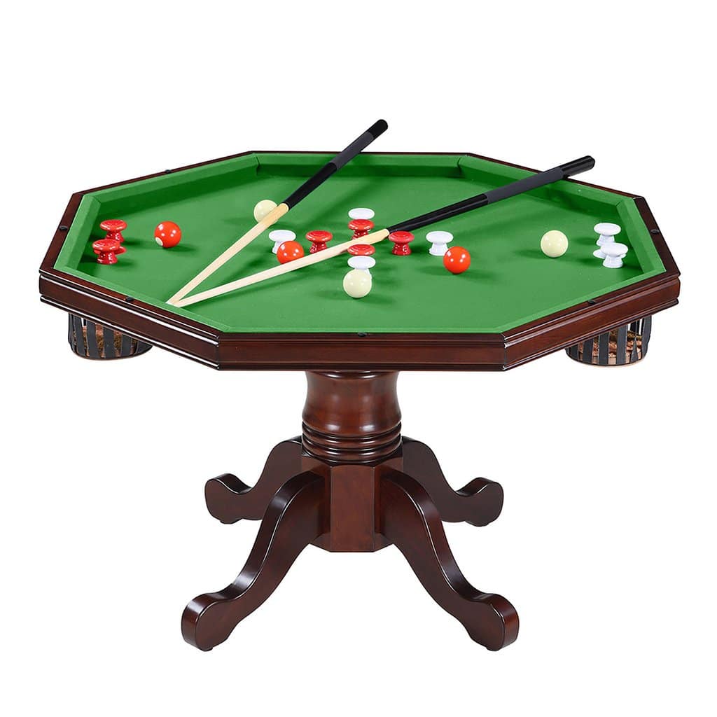3 in 1 bumper top pool table with chairs