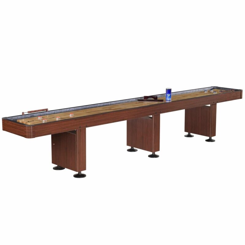 Challenger Shuffleboard Table in Dark Cherry