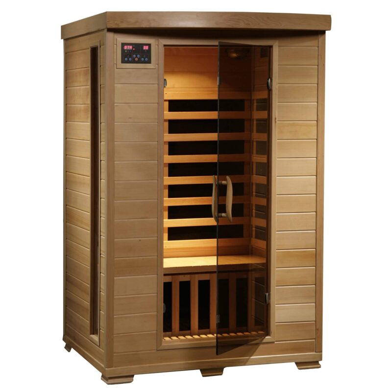 Coronado 2-Person Hemlock Deluxe Infrared Sauna with Carbon Heaters