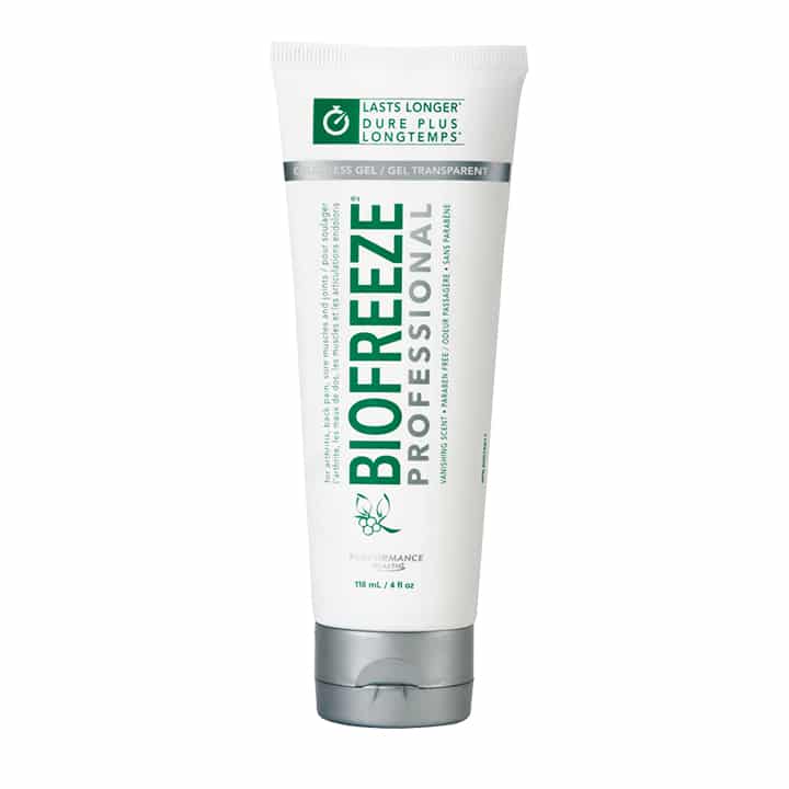 Biofreeze 4 Ounce Tube Colorless Pain Reliever Gel Pool Warehouse