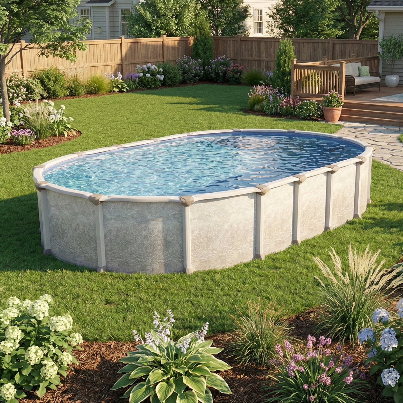 12' x 23' Oval 54" Deep Magnus Above Ground Pool Kit