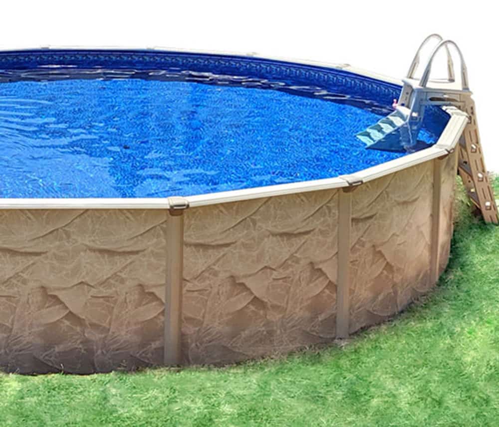 oval above ground pool
