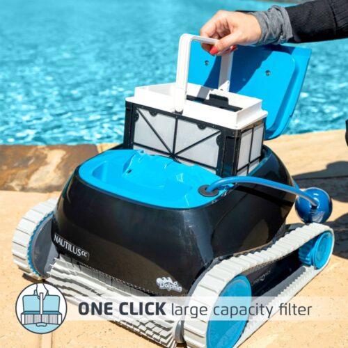maytronics dolphin nautilus cc inground robotic pool cleaner with cleverclean
