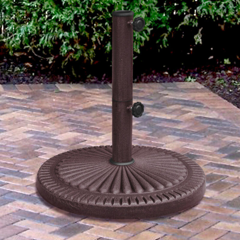 66-lb Weather Resistant Bronze Resin Umbrella Base