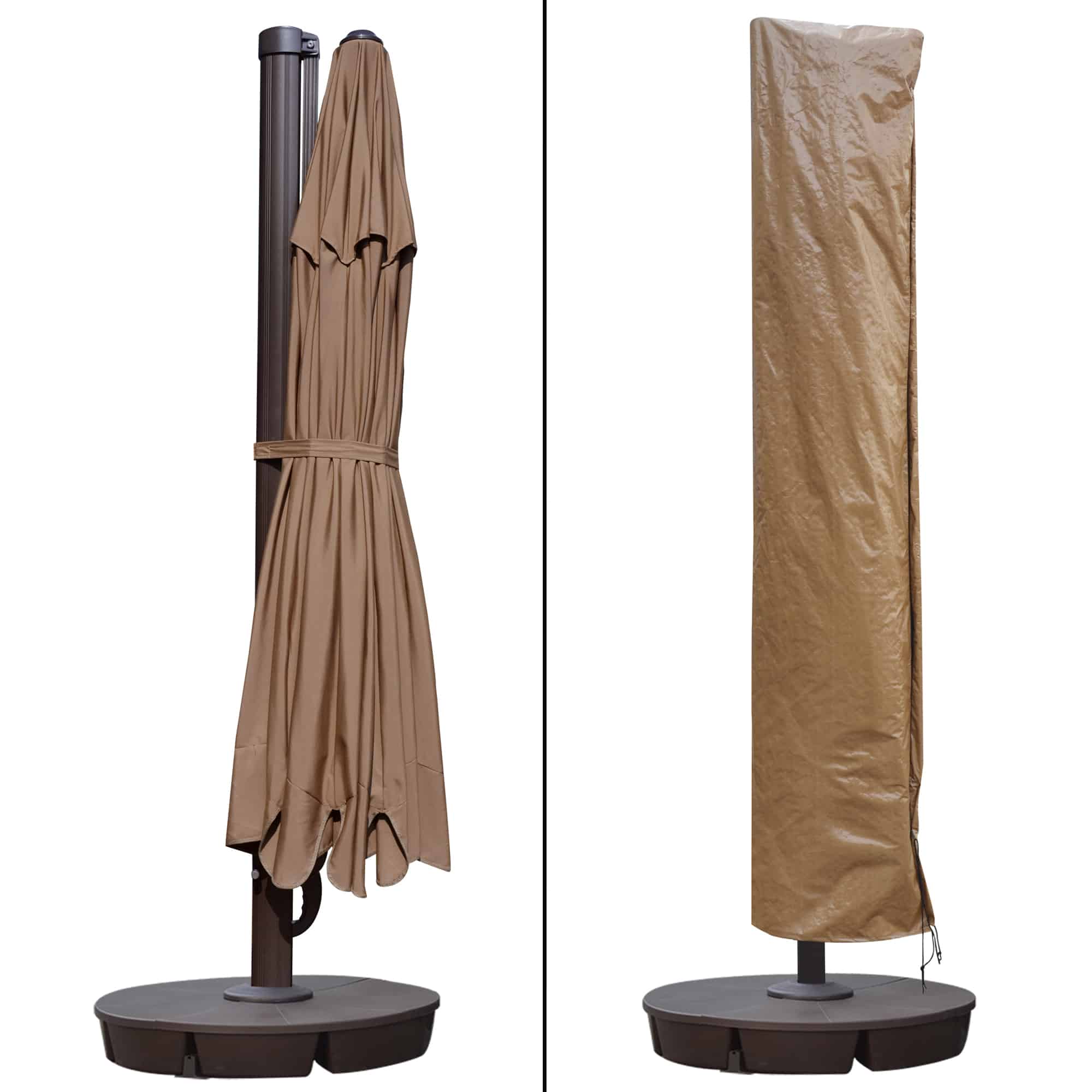 Victoria 13-ft Octagonal Cantilever Patio Umbrella with Valance in Sunbrella Acrylic