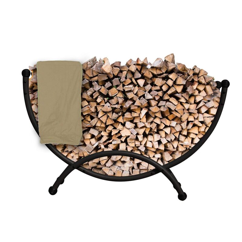 Deluxe Steel Firewood Storage with Cover