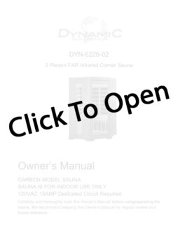 Dynamic Heming 2-Person Low EMF FAR Infrared Corner Sauna