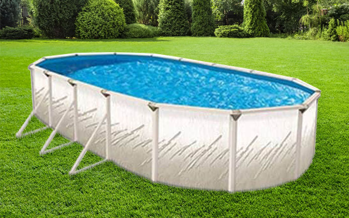 Oval Armor Shield Floor Pad for Above Ground Swimming Pool Liner Protection 10-feet x 15-feet