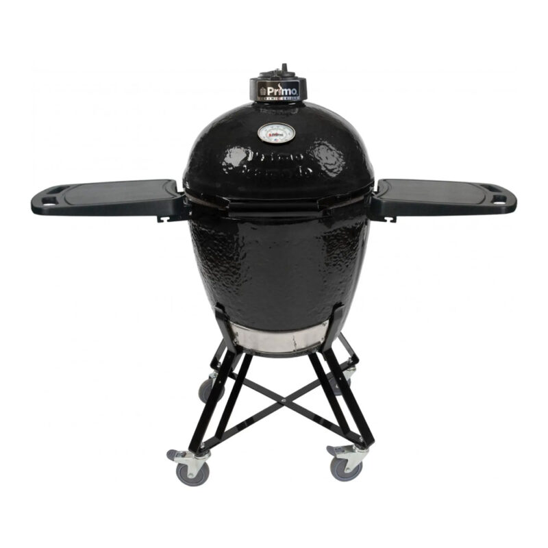 Primo All-In-One Ceramic Kamado Grill With Cradle & Side Shelves