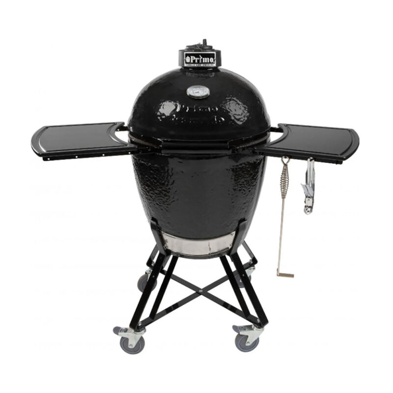 Primo All-In-One Ceramic Kamado Grill With Cradle & Side Shelves