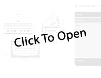 Summerset 3 Burner 42 Quest BuiltIn Grill Line Drawing