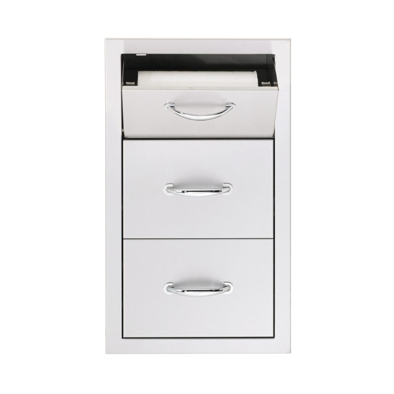 Summerset 2-Drawer and Paper Towel Holder Combo