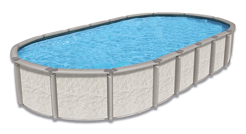 deluxe oval above ground pool
