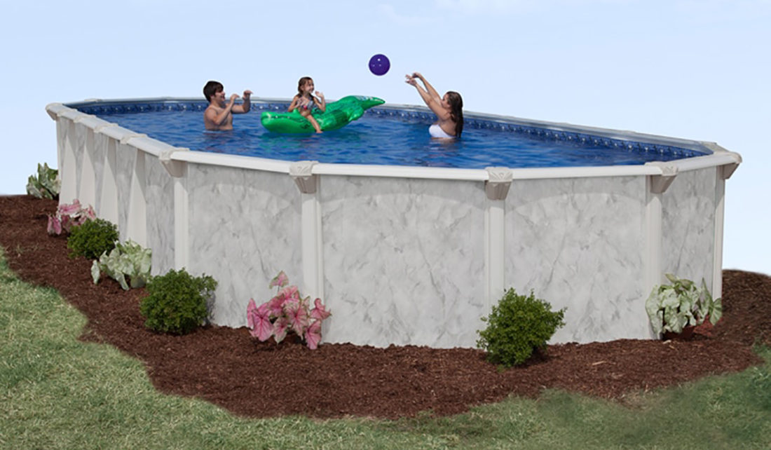 8ft round above ground pool