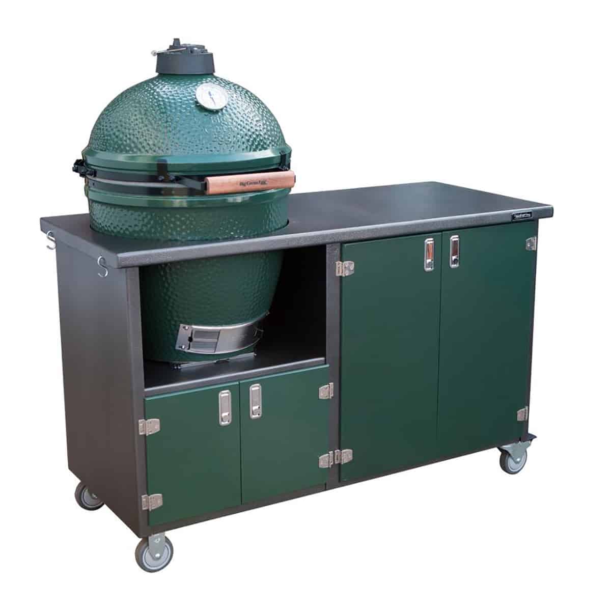 4 Door Large Big Green Egg Grill Cart Pool Warehouse