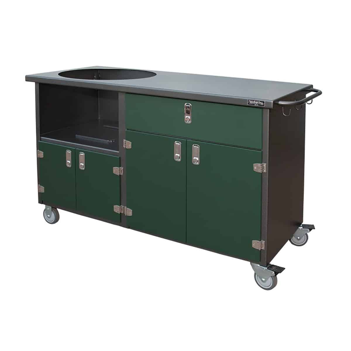 4 Door Large w/Drawer Big Green Egg Grill Cart Pool Warehouse