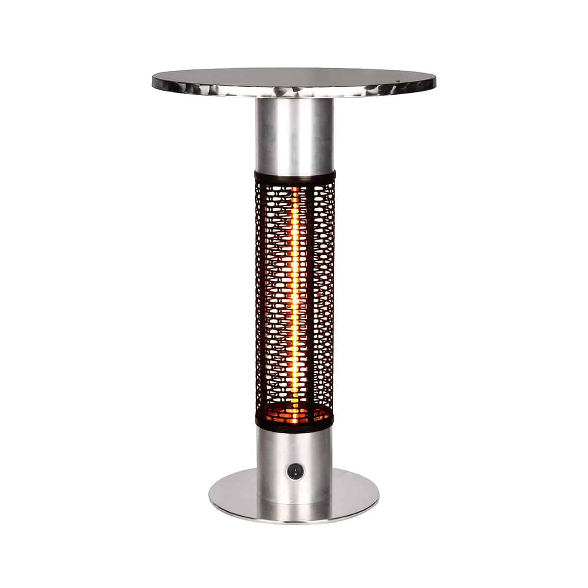 Small Round Top Bistro Table Outdoor Heater By Radtec Pool Warehouse