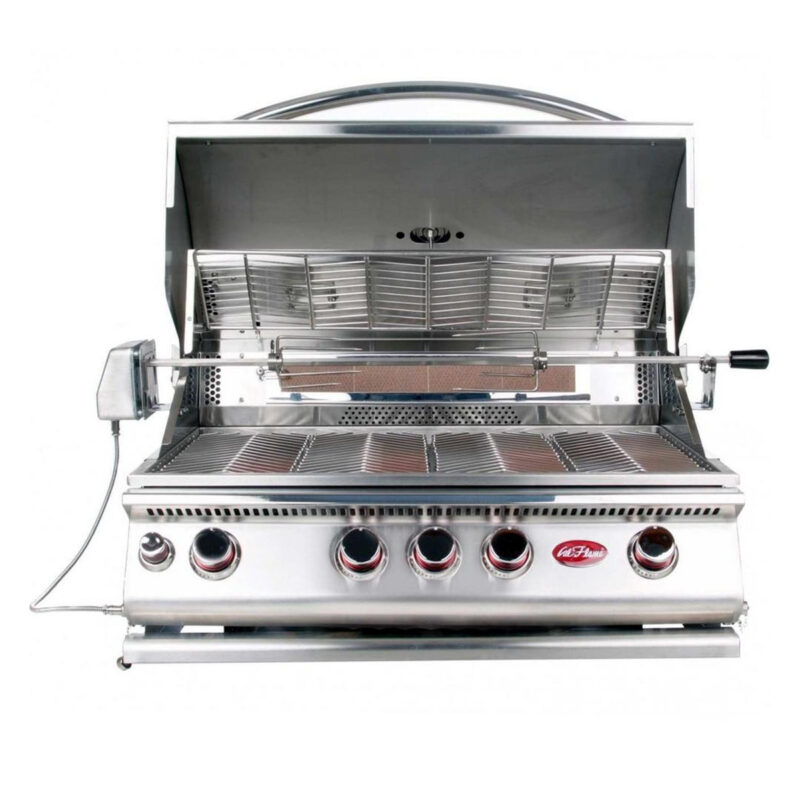 Cal Flame Built-In 4 Burner Convection BBQ Grill