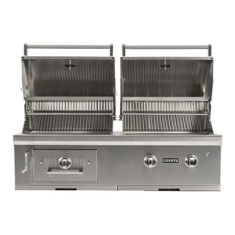 Coyote Centaur 50-Inch Built-In Gas/Charcoal Dual Fuel Grill