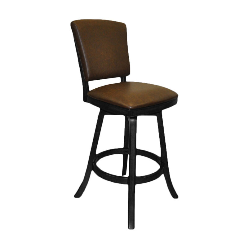 Imperial 30-Inch Bar Stool with Back-Black
