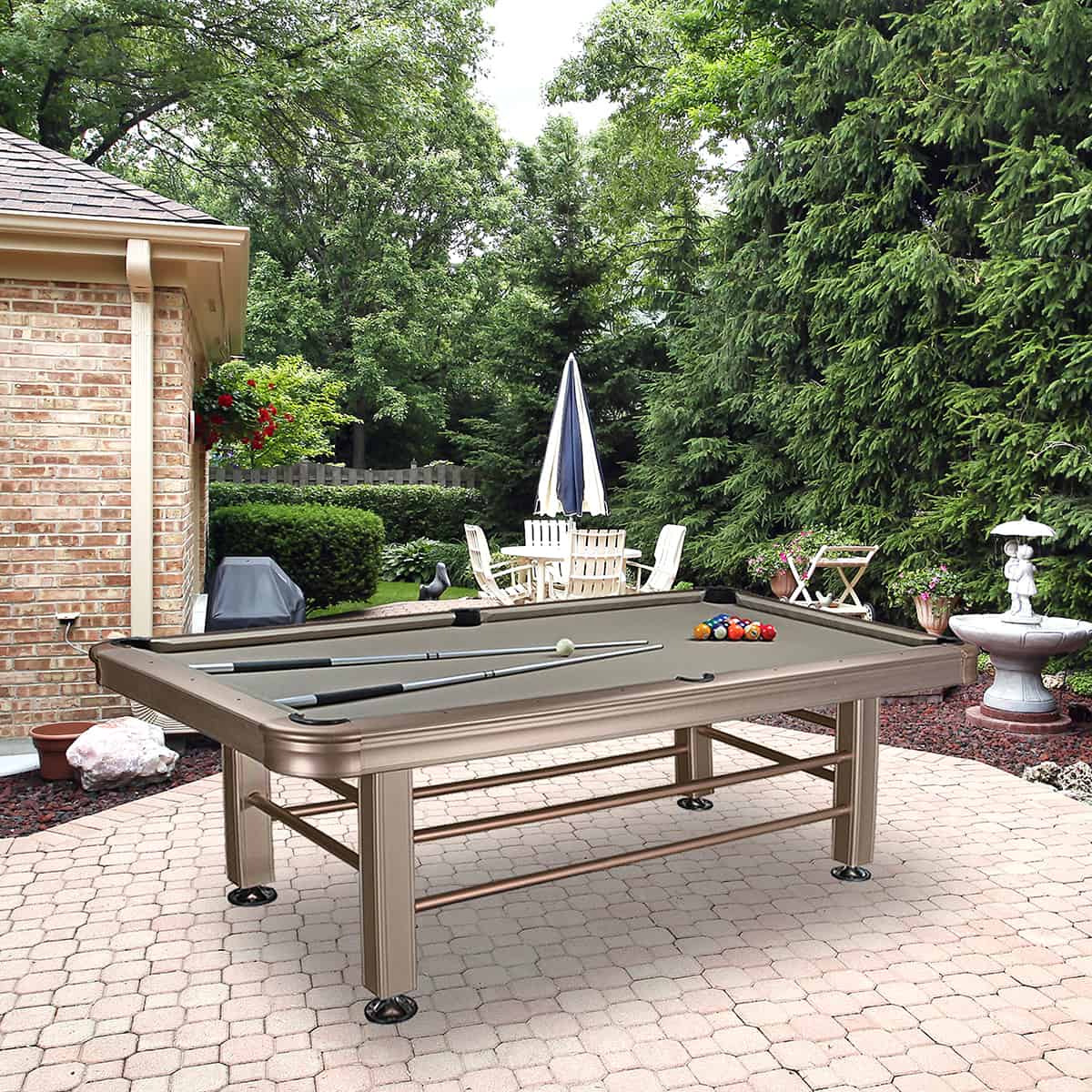 Imperial 8 Ft Outdoor Pool Table Pool Warehouse