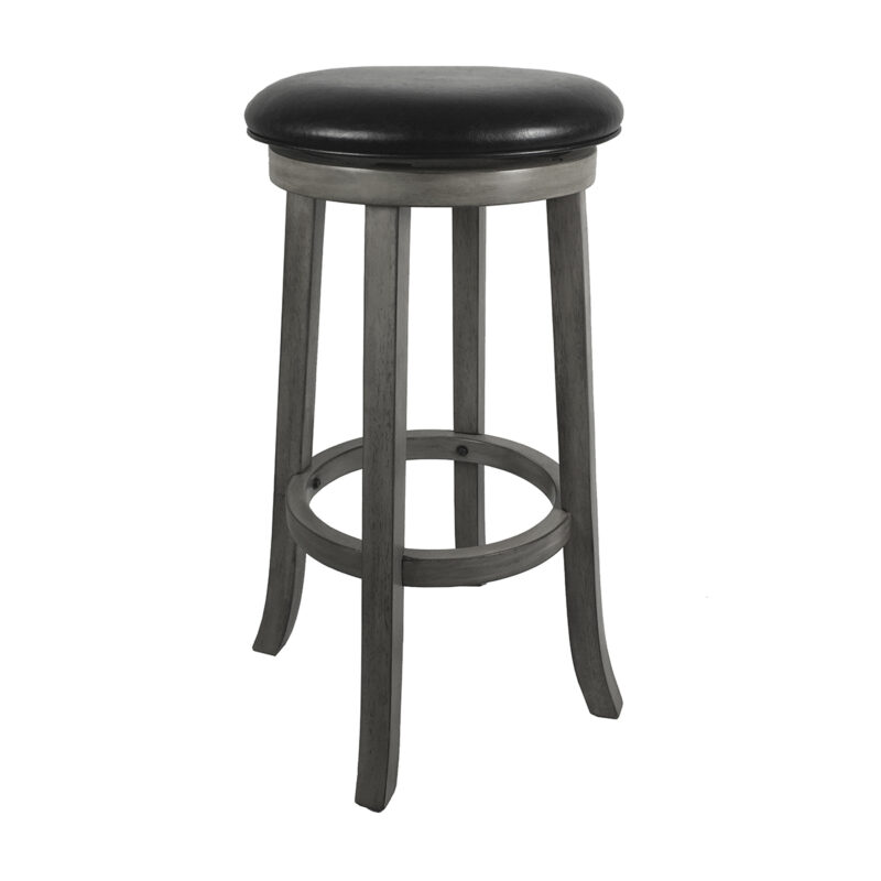 Imperial Round Bar Stool-Silver Mist