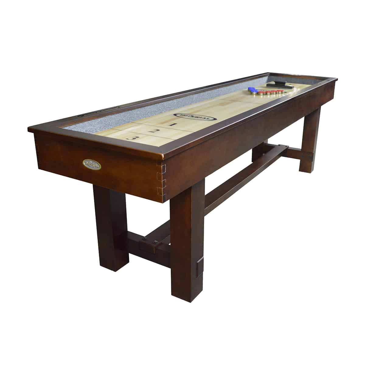 Imperial 9 Ft Antique Walnut Shuffleboard Table Pool Warehouse