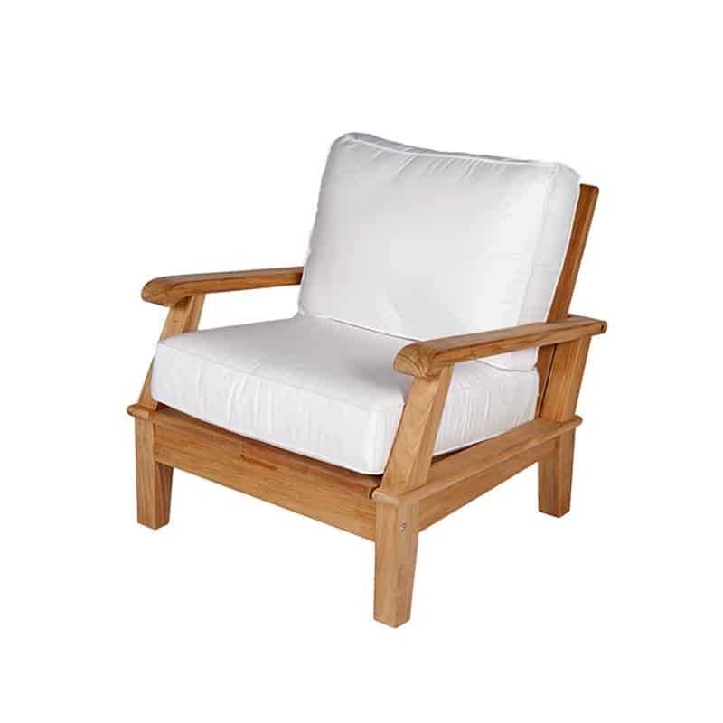 Outdoor Cushion for Back of Teak Recliner Chairs with Sunbrella Fabric |  Goldenteak