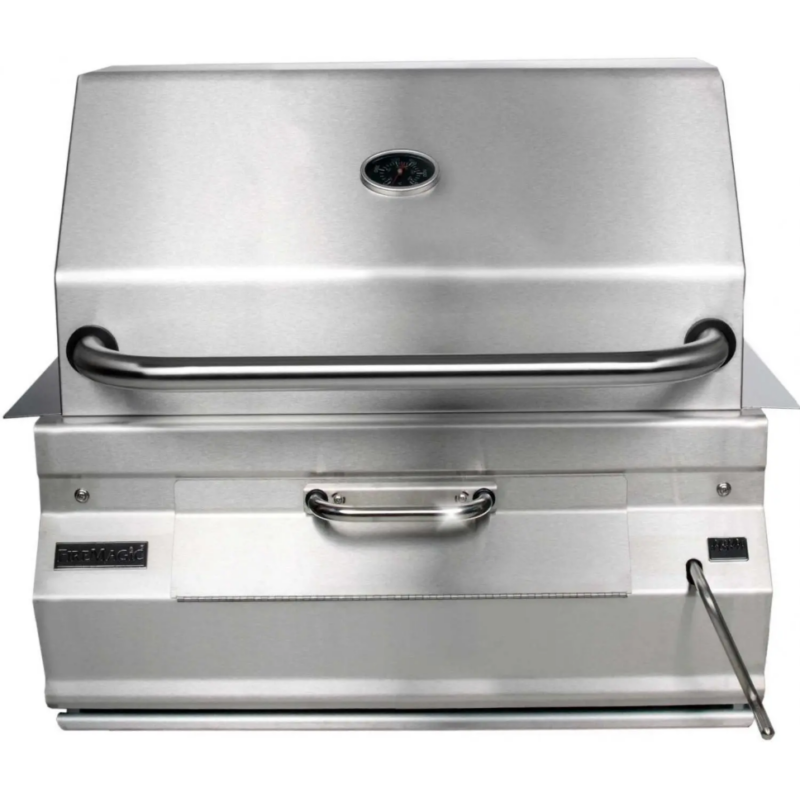 Fire Magic Legacy Charcoal 24 in Built-In Grill with Smoker Oven-Hood