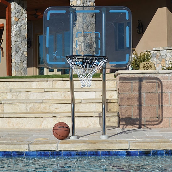 Pro Style Swimming Pool Basketball Goal, Basketball Hoops For Pools Inground