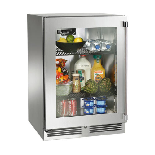 Perlick 24-In Signature Series Outdoor Glass Door Refrigerator
