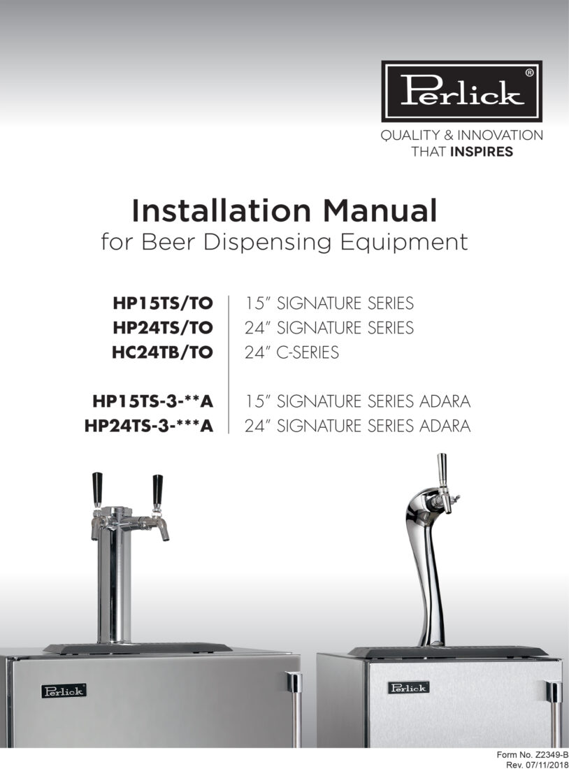Perlick Tapping Installation Manual