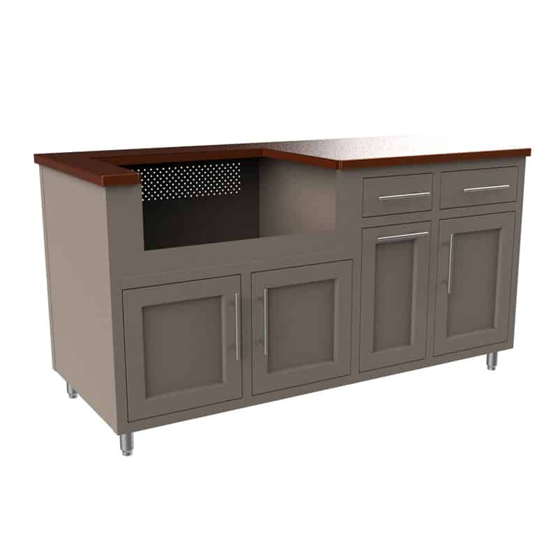 Challenger Designs 67 25 Coastal Built In Grill Outdoor Kitchen Island Challenger Designs 67 25 Coastal, Outdoor Kitchen Cart