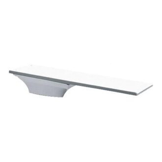 Radiant White Fibre-Dive Diving Board With Flyte Deck Stand