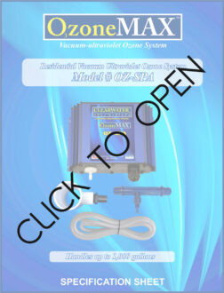 Ozone Spa Spec Sheet