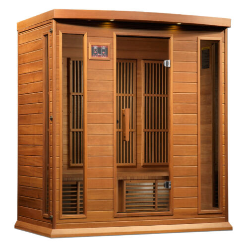 Maxxus 4 Person Near Zero EMF FAR Red Cedar Sauna