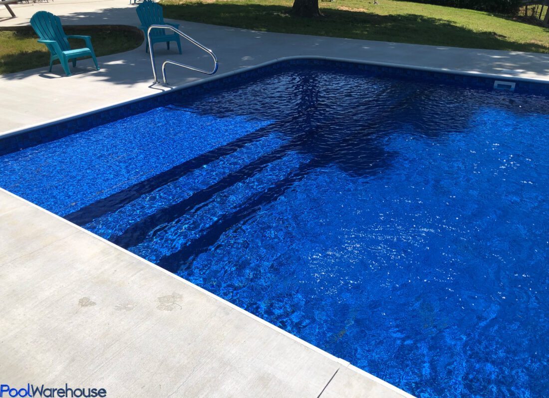 Rectangle Swimming Pool with Triple Step Ledge