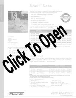 S.R. Smith Splash! Pool Lift Brochure