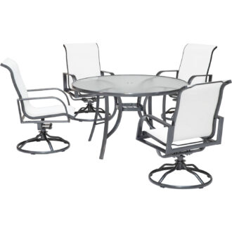 Phoenix 5 Piece Outdoor Dining Set With Chairs