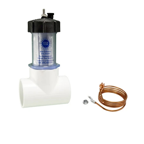Tee Inline Zinc Anode 2in Pipe From Pool Warehouse
