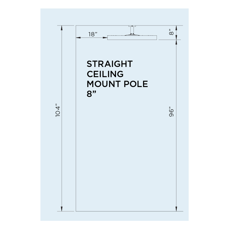 Bromic-Eclipse-8in-Straight-Ceiling-Pole-Dimensions