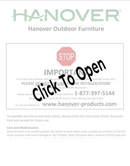 Strathmere 6 Piece Fire Pit Seating Set Manual