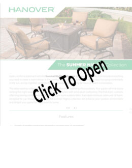 Summer Nights 5 Piece Fire Pit Set Spec Sheet