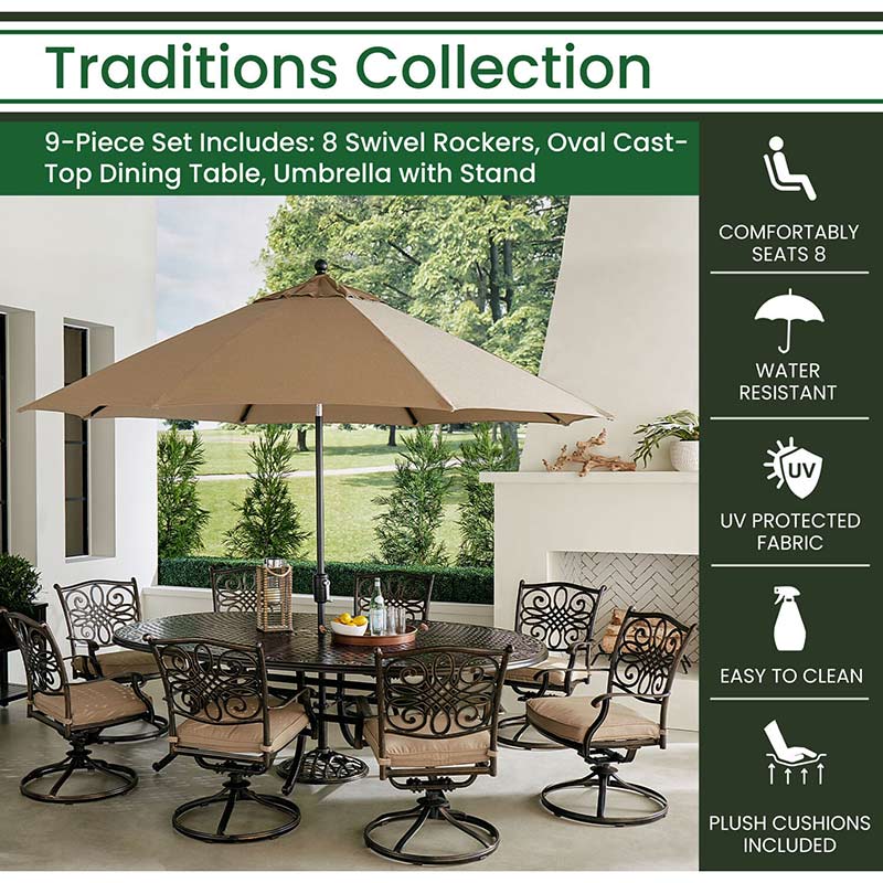 Hanover fontana 9 piece best sale